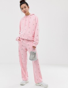 Свободные джоггеры с вышивкой Lazy Oaf - Черный