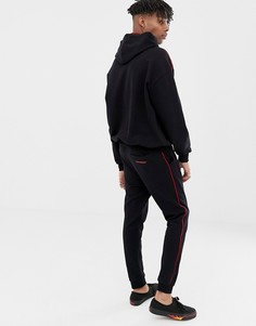 Черные джоггеры с красными полосами Cheap Monday - Черный