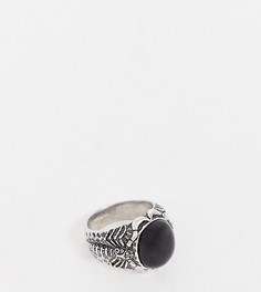 Толстое серебристое кольцо с камнем Reclaimed Vintage inspired эксклюзивно для ASOS - Серебряный