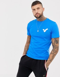 Синяя футболка с логотипом-аппликацией Voi Jeans - Синий