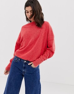 Трикотажный лонгслив Free People - Красный