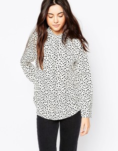 Рубашка со звездным принтом Brave Soul - Белый