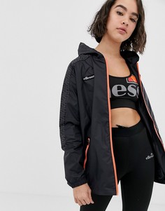 Ветровка с контрастным принтом на рукаве Ellesse - Черный