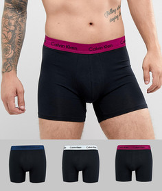 Комплект из 3 хлопковых эластичных боксеров-брифов Calvin Klein - Черный