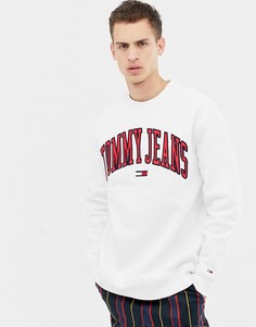 Белый свободный свитшот Tommy Jeans collegiate capsule - Белый