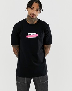Черная футболка с логотипом Diesel T-Just-Die - Черный