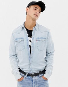 Светлая джинсовая рубашка в стиле вестерн Levis Barstow - Синий Levis®