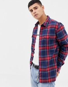 Фланелевая рубашка в сине-красную клетку Levis Jackson - Темно-синий Levis®