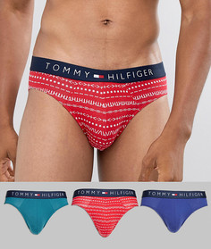 Набор из 3 трусов красного/синего/зеленого цвета Tommy Hilfiger - Мульти