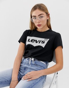 Футболка с блестящим логотипом Levis - Черный Levis®