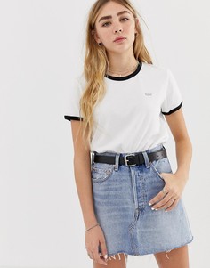 Футболка с короткими рукавами и контрастной отделкой Levis - Белый Levis®
