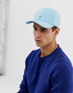 Светло-синяя бейсболка с логотипом-флагом Tommy Hilfiger - Синий