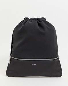 Черный рюкзак со шнурком Matt & Nat dory - Черный
