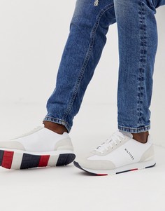 Белые кожаные кроссовки с логотипом Tommy Hilfiger - Белый