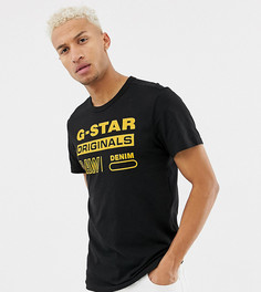 Черная футболка с логотипом G-star Swando эксклюзивно для ASOS - Черный