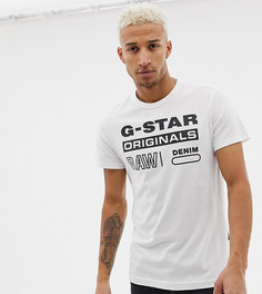 Белая футболка с принтом G-star Swando эксклюзивно для ASOS - Белый