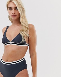 Серые плавки бикини с контрастными полосками Boohoo - Серый