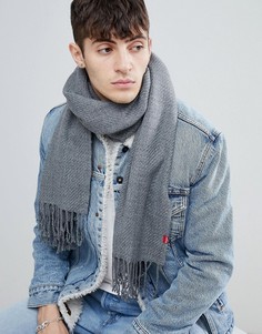 Саржевый шарф Levis - Серый Levis®