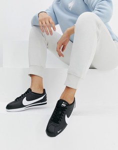 Черные кроссовки Nike Classic Cortez Premium - Черный