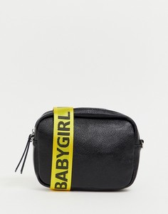 Черная сумка через плечо с логотипом baby girl Missguided - Черный