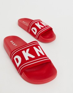 Шлепанцы с логотипом DKNY - Красный