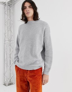 Серый фактурный oversize-джемпер ASOS DESIGN - Серый