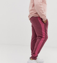 Фиолетовые джоггеры скинни с полосками ASOS DESIGN plus - Фиолетовый