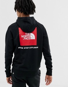 Худи черного цвета с рукавами реглан The North Face - Черный