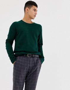 Зеленый джемпер с круглым вырезом Selected Homme - Зеленый