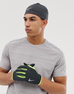 Серая шапка и перчатки Nike Running - Серый
