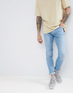Голубые джинсы слим Pull&Bear - Синий