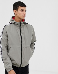 Куртка с капюшоном и лентой по бокам Jack & Jones Core - Серый