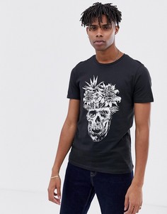 Футболка с принтом Jack & Jones Originals - Черный