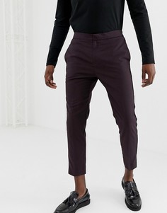 Бордовые строгие брюки New Look - Красный