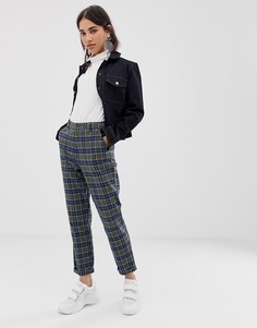 Узкие брюки в клетку ASOS DESIGN - Мульти