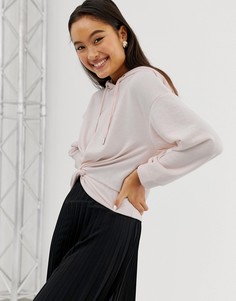 Розовый худи с перекрученным дизайном New Look - Розовый