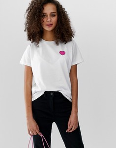 Футболка с принтом Микки и Минни Маус ASOS DESIGN - Белый