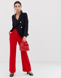 Красные расклешенные брюки River Island - Красный