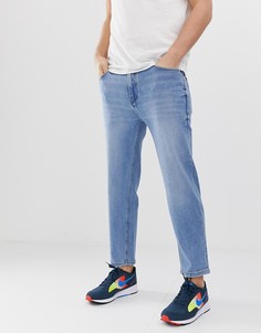 Голубые джинсы в винтажном стиле Pull&Bear - Черный