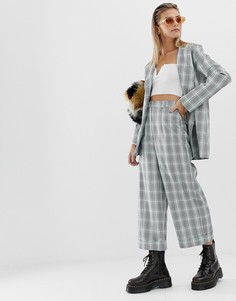 Укороченные брюки в клетку с отворотами Reclaimed Vintage inspired - Мульти