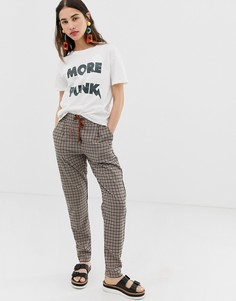 Брюки в клетку Ichi - Мульти