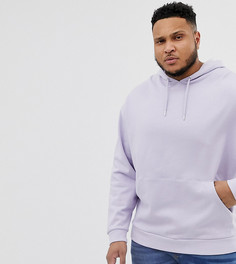 Oversize-худи сиреневого цвета ASOS DESIGN plus - Фиолетовый