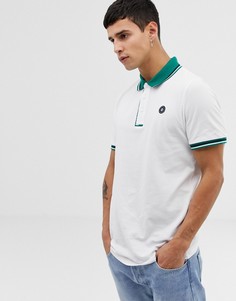 Футболка-поло с контрастной отделкой Jack & Jones Core - Белый