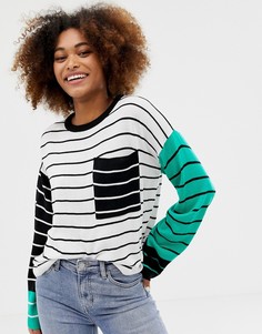 Джемпер в полоску Brave Soul jenga - Черный