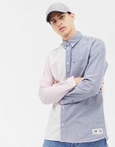 Свободная рубашка колор блок Tommy Jeans - Мульти