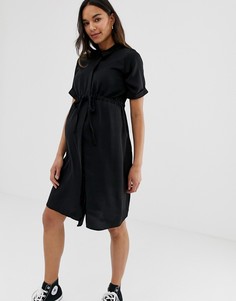Черное платье-рубашка со шнурком New Look Maternity - Черный