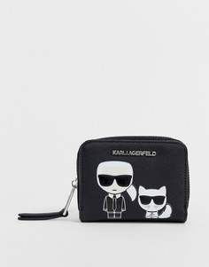 Кошелек с молнией Karl Lagerfeld - Черный