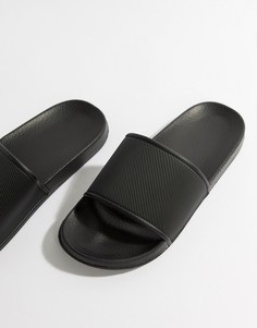 Черные шлепанцы ASOS DESIGN - Черный