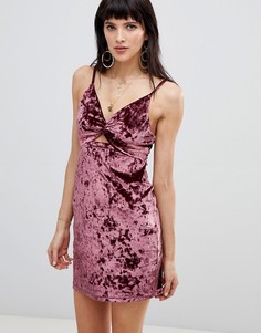 Облегающее платье-комбинация Free People Come Together - Розовый