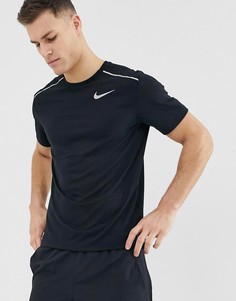 Черная футболка Nike Running Breathe Rise - Черный